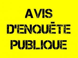 Visuel jaune enquête publique